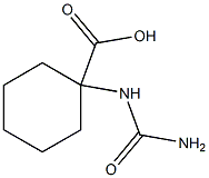 1-[(aminocarbonyl)amino]cyclohexanecarboxylic acid Structure