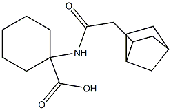 1-[(bicyclo[2.2.1]hept-2-ylacetyl)amino]cyclohexanecarboxylic acid Structure
