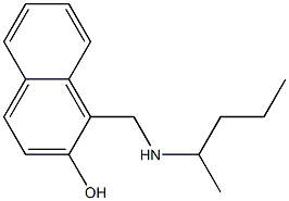 1-[(pentan-2-ylamino)methyl]naphthalen-2-ol Structure