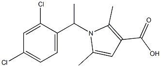 1-[1-(2,4-dichlorophenyl)ethyl]-2,5-dimethyl-1H-pyrrole-3-carboxylic acid Structure