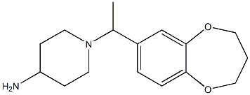 1-[1-(3,4-dihydro-2H-1,5-benzodioxepin-7-yl)ethyl]piperidin-4-amine Structure