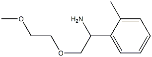 1-[1-amino-2-(2-methoxyethoxy)ethyl]-2-methylbenzene Structure