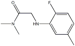 2-[(2-fluoro-5-methylphenyl)amino]-N,N-dimethylacetamide Structure