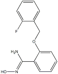 2-[(2-fluorobenzyl)oxy]-N'-hydroxybenzenecarboximidamide Structure