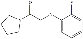 2-[(2-fluorophenyl)amino]-1-(pyrrolidin-1-yl)ethan-1-one Structure