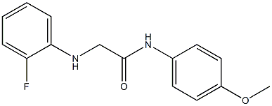 2-[(2-fluorophenyl)amino]-N-(4-methoxyphenyl)acetamide Structure