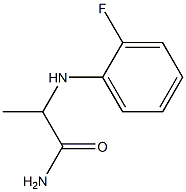 2-[(2-fluorophenyl)amino]propanamide Structure