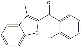 2-[(2-fluorophenyl)carbonyl]-3-methyl-1-benzofuran 구조식 이미지