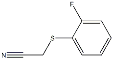 2-[(2-fluorophenyl)sulfanyl]acetonitrile 구조식 이미지