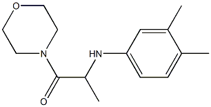 2-[(3,4-dimethylphenyl)amino]-1-(morpholin-4-yl)propan-1-one Structure
