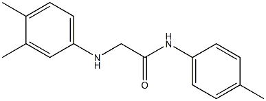 2-[(3,4-dimethylphenyl)amino]-N-(4-methylphenyl)acetamide 구조식 이미지