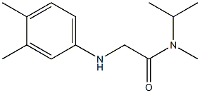 2-[(3,4-dimethylphenyl)amino]-N-methyl-N-(propan-2-yl)acetamide 구조식 이미지