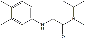 2-[(3,4-dimethylphenyl)amino]-N-methyl-N-(propan-2-yl)acetamide Structure