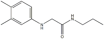 2-[(3,4-dimethylphenyl)amino]-N-propylacetamide Structure