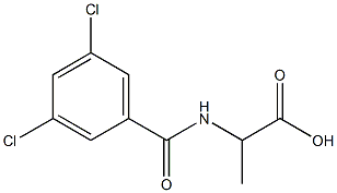 2-[(3,5-dichlorobenzoyl)amino]propanoic acid 구조식 이미지