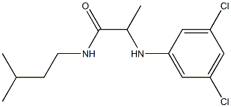 2-[(3,5-dichlorophenyl)amino]-N-(3-methylbutyl)propanamide 구조식 이미지