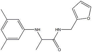 2-[(3,5-dimethylphenyl)amino]-N-(furan-2-ylmethyl)propanamide Structure