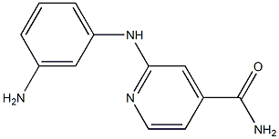 2-[(3-aminophenyl)amino]isonicotinamide Structure