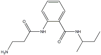 2-[(3-aminopropanoyl)amino]-N-(sec-butyl)benzamide Structure