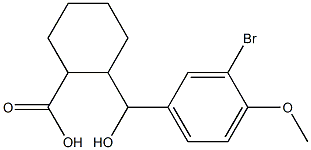 2-[(3-bromo-4-methoxyphenyl)(hydroxy)methyl]cyclohexane-1-carboxylic acid Structure