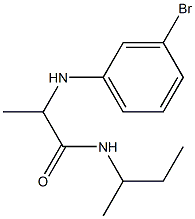 2-[(3-bromophenyl)amino]-N-(butan-2-yl)propanamide Structure