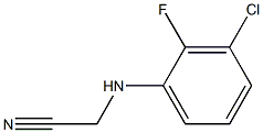 2-[(3-chloro-2-fluorophenyl)amino]acetonitrile Structure