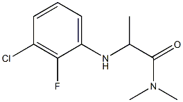 2-[(3-chloro-2-fluorophenyl)amino]-N,N-dimethylpropanamide 구조식 이미지