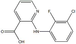 2-[(3-chloro-2-fluorophenyl)amino]pyridine-3-carboxylic acid 구조식 이미지