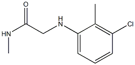 2-[(3-chloro-2-methylphenyl)amino]-N-methylacetamide 구조식 이미지