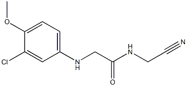 2-[(3-chloro-4-methoxyphenyl)amino]-N-(cyanomethyl)acetamide Structure