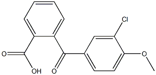 2-[(3-chloro-4-methoxyphenyl)carbonyl]benzoic acid Structure