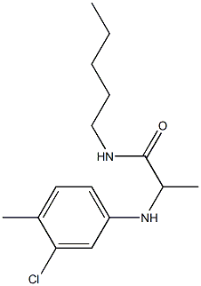 2-[(3-chloro-4-methylphenyl)amino]-N-pentylpropanamide 구조식 이미지