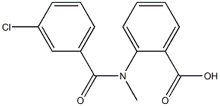 2-[(3-chlorobenzoyl)(methyl)amino]benzoic acid 구조식 이미지