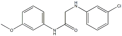 2-[(3-chlorophenyl)amino]-N-(3-methoxyphenyl)acetamide Structure