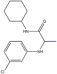 2-[(3-chlorophenyl)amino]-N-cyclohexylpropanamide Structure