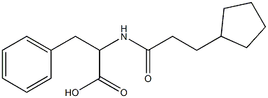 2-[(3-cyclopentylpropanoyl)amino]-3-phenylpropanoic acid Structure