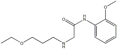2-[(3-ethoxypropyl)amino]-N-(2-methoxyphenyl)acetamide 구조식 이미지