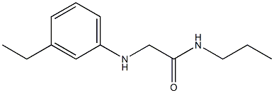 2-[(3-ethylphenyl)amino]-N-propylacetamide Structure