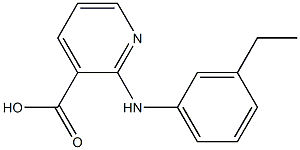 2-[(3-ethylphenyl)amino]pyridine-3-carboxylic acid Structure