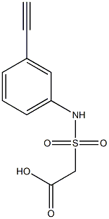 2-[(3-ethynylphenyl)sulfamoyl]acetic acid 구조식 이미지