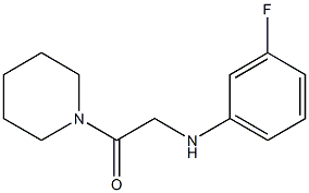 2-[(3-fluorophenyl)amino]-1-(piperidin-1-yl)ethan-1-one 구조식 이미지