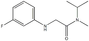 2-[(3-fluorophenyl)amino]-N-methyl-N-(propan-2-yl)acetamide 구조식 이미지