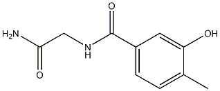 2-[(3-hydroxy-4-methylphenyl)formamido]acetamide 구조식 이미지