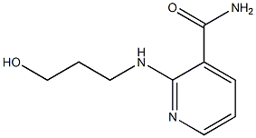 2-[(3-hydroxypropyl)amino]pyridine-3-carboxamide Structure