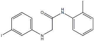 2-[(3-iodophenyl)amino]-N-(2-methylphenyl)acetamide Structure