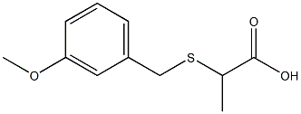 2-[(3-methoxybenzyl)thio]propanoic acid Structure