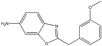 2-[(3-methoxyphenyl)methyl]-1,3-benzoxazol-6-amine 구조식 이미지