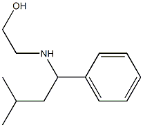 2-[(3-methyl-1-phenylbutyl)amino]ethan-1-ol Structure