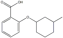 2-[(3-methylcyclohexyl)oxy]benzoic acid Structure