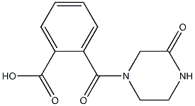 2-[(3-oxopiperazin-1-yl)carbonyl]benzoic acid 구조식 이미지